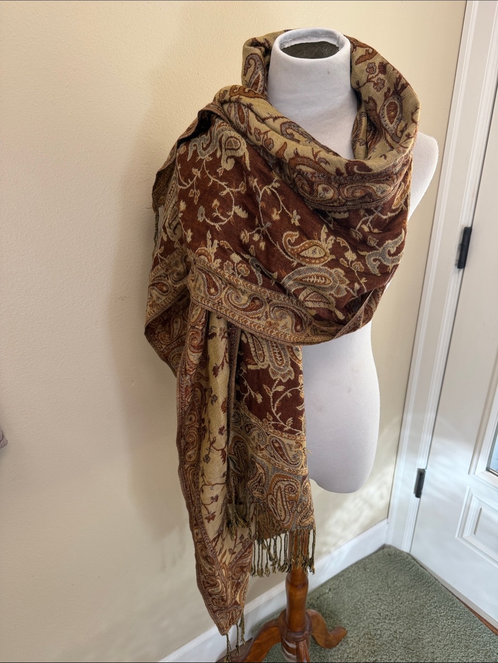 Scarf or Shawl Hanging on Mannequin